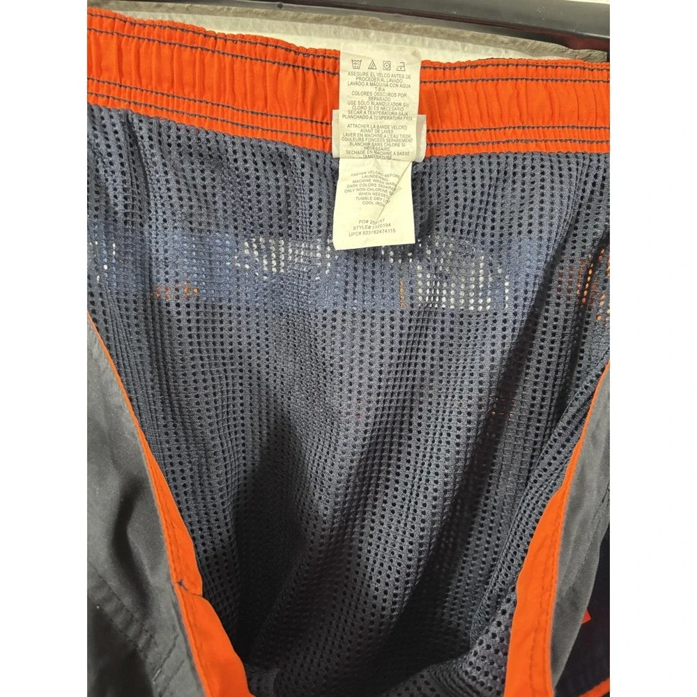 Speedo Swim Trunks Mens XL Blue Orange Floral Hawaiian Board Shorts Lined